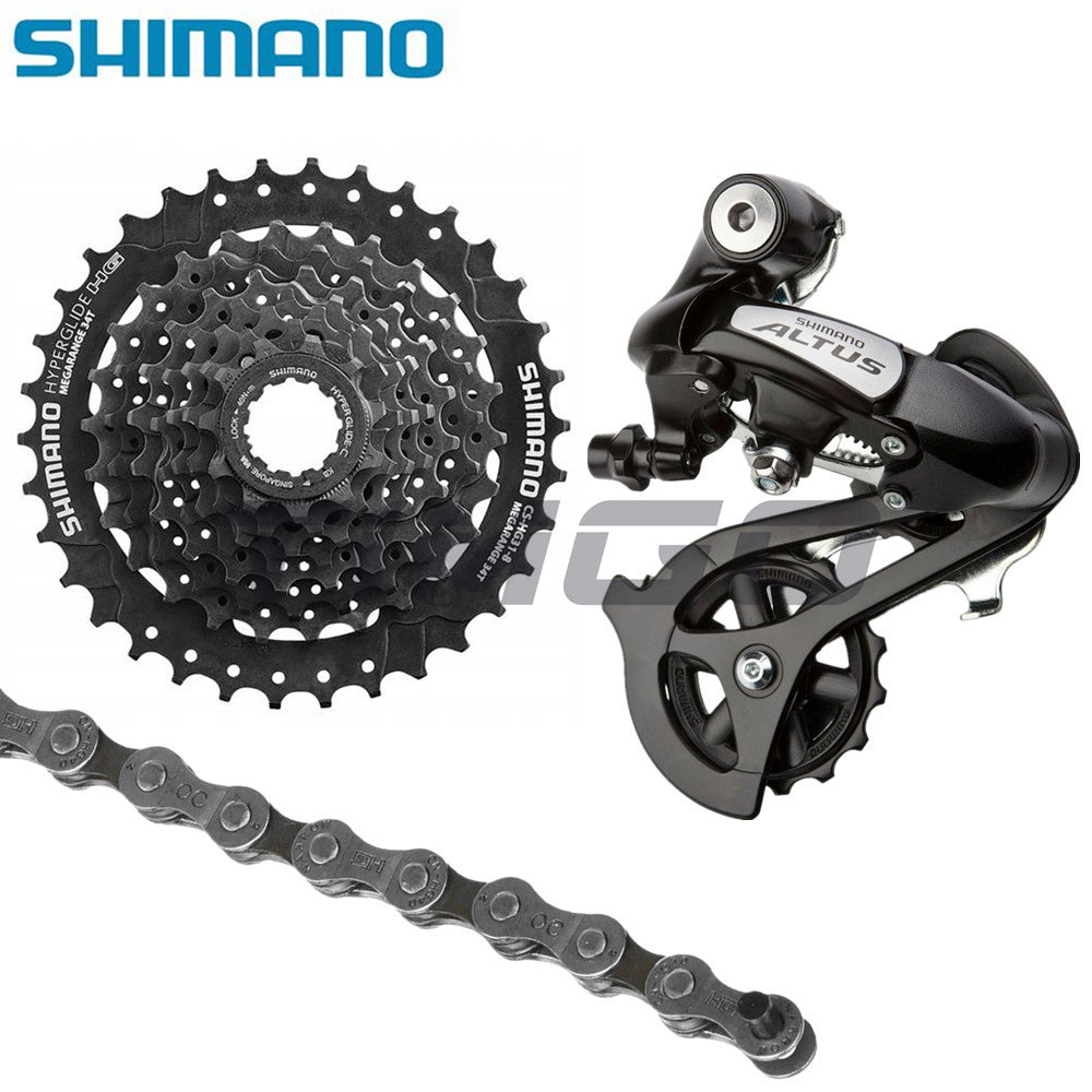 Shimano Altus M310 MTB Bike 1×8 Speed Rear Groupset RD-M310 Derailleur HG31-8 Cassette 11-32T/34T HG40 Chain